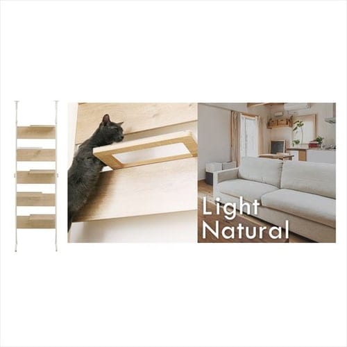アイリスオーヤマ キャットステップ 覗ける透明板 キャットタワー キャットウォ : アイリスオーヤマ キャットステップ 覗ける透明板 キャットタワー キャットウォーク 省スペース CATS-68  ウォールナット : ペット用品