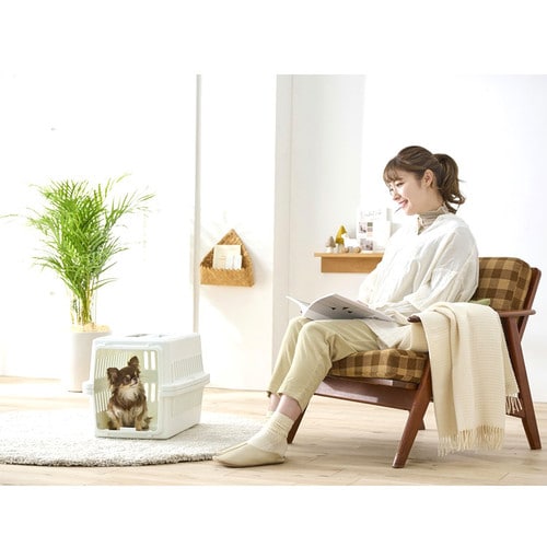 エアトラベルキャリー Lサイズ ATC-870 ホワイト P251947 │アイリス