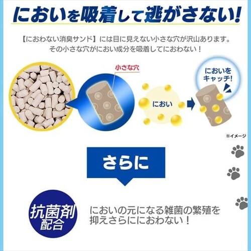 システム猫トイレ用 におわない消臭サンド クエン酸入り 6L TIA-6C P515719F│アイリスプラザ│アイリスオーヤマ公式通販サイト