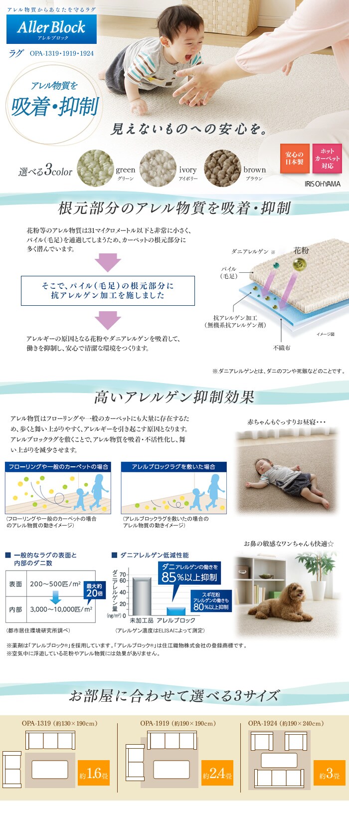 アレルブロック　ラグ