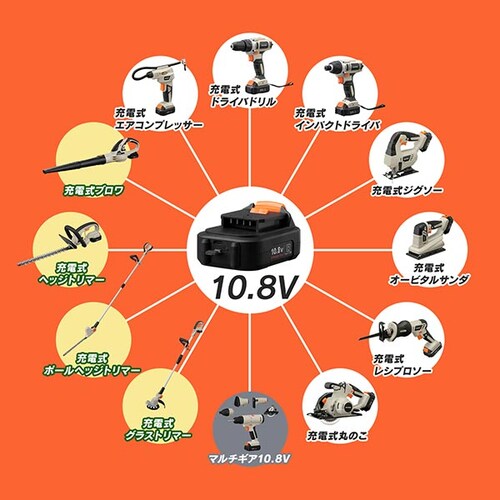 �[�d�����`�E���C�I���o�b�e���[ 10.8V