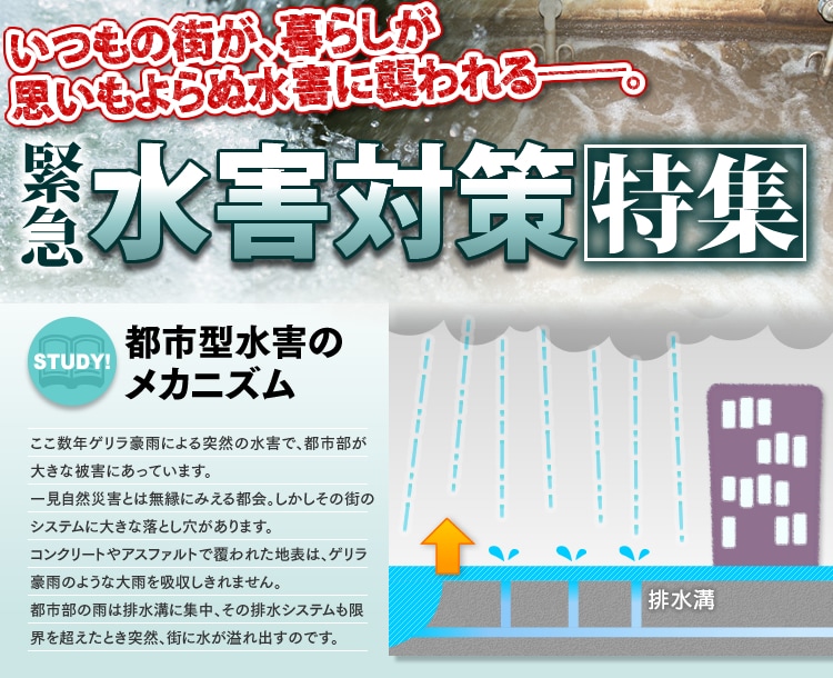 緊急水害対策特集