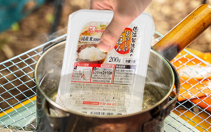 パックご飯 湯煎