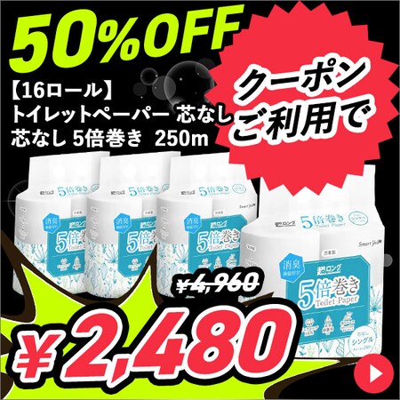 y16[zgCbgy[p[ cȂ 5{ pv 250m~4[~4Zbg50OFFN[|