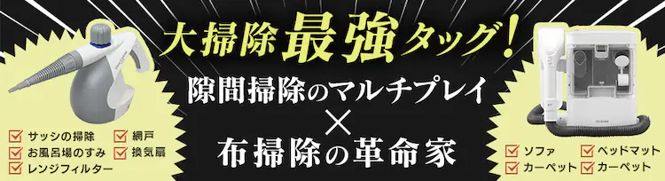 【2点セット】リンサークリーナー RNS-300+スチームクリーナー STM-3030