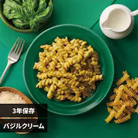 杉田エース 【3年保存・長期保存食】そのまま パスタ 652874 バジルクリーム【プラザセレクト】