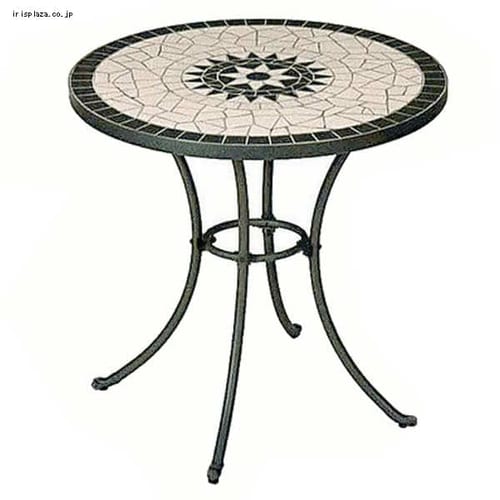 ds-2372591 ガーデンチェア 幅39.5×奥行51.5×高さ88cm 花柄 2個セット セラミック スチール モザイクチェア ガーデニング 園芸 (ds2372591)