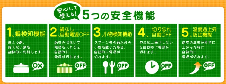 5つの安全機能