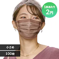 【100枚】 美フィット カラーマスク  ふつうサイズ 10枚入×10 ローズグレー