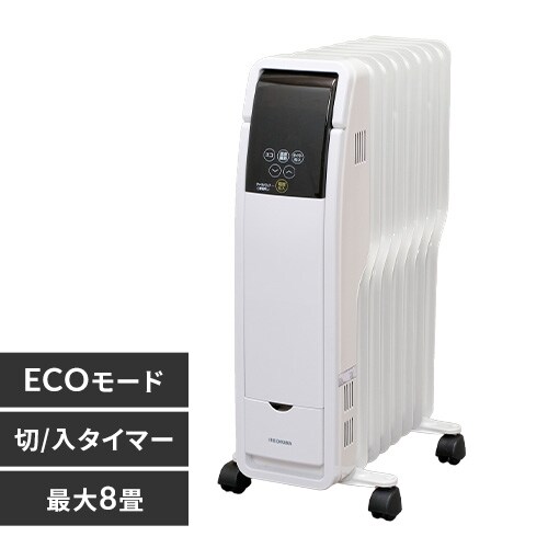 ネット限定】 POH-1210KS-W 暖房器具 アイリスオーヤマ 足元 8畳 オイルヒーター ホワイト 季節・