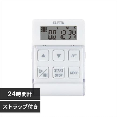 TANITA デジタルタイマー 100分計 TD-415-WH ホワイト【プラザセレクト】 7155948  │アイリスプラザ│アイリスオーヤマ公式通販サイト