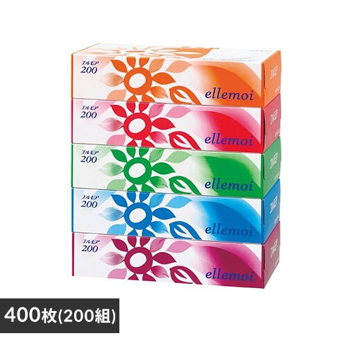 その他 meroro ≪34％OFF≫【12個セット】エルモアティシュー200W 5P 142996