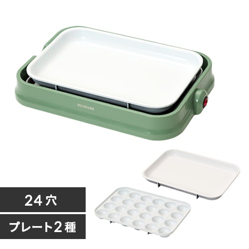 能登朝奈　山野邉朝奈　丸いプレート　グラス 17cm ホットプレート 着脱式 2枚 PHP-C24W バニラクリーム 7264629