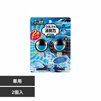 クルマの消臭力 クリップタイプ 消臭芳香剤 車用 ふわり香るさわやかアクアブルー 51886 【プラザセレクト】