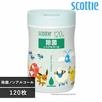 日本製紙クレシア株式会社 【数量限定品】スコッティ ウェットティシュー 除菌 ノンアルコール 120枚 ポケモン 76639 ノンアルコール【プラザセレクト】