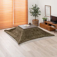 うす掛けこたつ布団 ビケ7560-KK カーキ【時間指定不可】【代引不可】【同梱不可】【プラザセレクト】