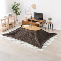 うす掛けこたつ布団 ビケ950-BR ブラウン【時間指定不可】【代引不可】【同梱不可】【プラザセレクト】