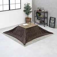 こたつ+うす掛け布団 2点セット アルテナ7560ANA+ビケ7560BR 本体:アンティークナチュラル/布団:ブラウン【時間指定不可】【代引不可】【同梱不可】【プラザセレクト】