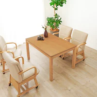 リビングコタツ シェルタK120NA-H ナチュラル【時間指定不可】【代引不可】【同梱不可】【プラザセレクト】