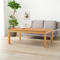 リビングコタツ シェルタK150NA-M ナチュラル【時間指定不可】【代引不可】【同梱不可】【プラザセレクト】