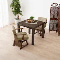 ダイニングコタツ KOT-7311DBR-80 ダークブラウン【時間指定不可】【代引不可】【同梱不可】【プラザセレクト】