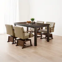 ダイニングコタツ KOT-7311DBR-135 ダークブラウン【時間指定不可】【代引不可】【同梱不可】【プラザセレクト】