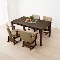 ダイニングコタツ KOT-7311DBR-150 ダークブラウン【時間指定不可】【代引不可】【同梱不可】【プラザセレクト】