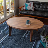 カジュアルコタツ アベルSE105楕円BR ブラウン【時間指定不可】【代引不可】【同梱不可】【プラザセレクト】