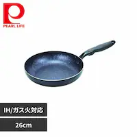 パール金属 フライパン 26cm IH ガス火対応 ミッドナイトマーブル ブラック HB-5111 【プラザセレクト】