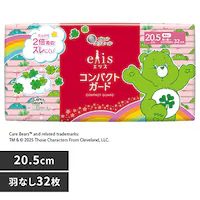 エリエール エリス コンパクトガード(多い昼〜ふつうの日用) 142799 20.5cm羽なし 32枚【プラザセレクト】