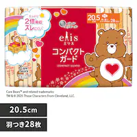 エリエール エリス コンパクトガード(多い昼〜ふつうの日用) 142798 20.5cm羽つき 28枚【プラザセレクト】