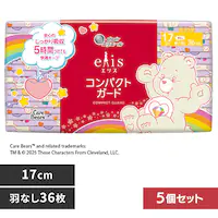 5個】エリエール エリス コンパクトガード (軽い日用) 142792 17cm羽なし 36枚【プラザセレクト】