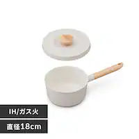鍋 両手鍋 無加水鍋 20cm IH/ガス火対応 LUONTO LUO-P20 ホワイト H104528