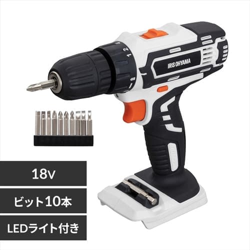 充電式ドライバドリル 10.8V JCD28-Z 【本体のみ】 G517485│アイリス