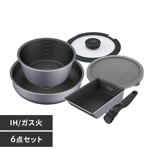 ダイヤモンドコートフライパン・なべ 5点セット 取っ手一体型 DCI-FP5S ホワイト H574117 │アイリスプラザ│アイリスオーヤマ 公式通販サイト