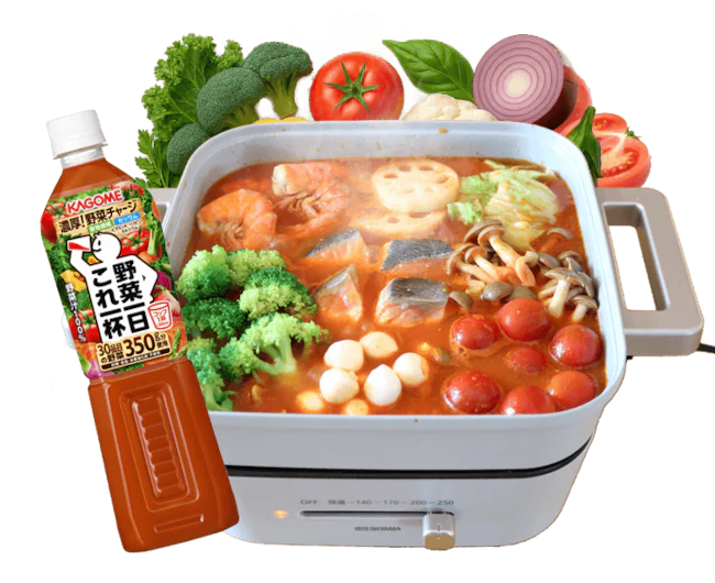 秋のトマトスープ鍋〜ブイヤベース風〜