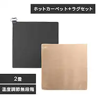 カーペット 2畳 ラグセット TEKNOS HCMF-IR200 ベージュ