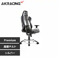 【B】AKRacingプレミアムAKR-PREMIUMLOW-SILVER