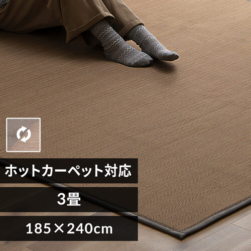 ラグ 　リバーシブル両面使えます　160×235cm IRIS OHYAMA ラグ ラグマット カーペット 2畳 185×185 おしゃれ