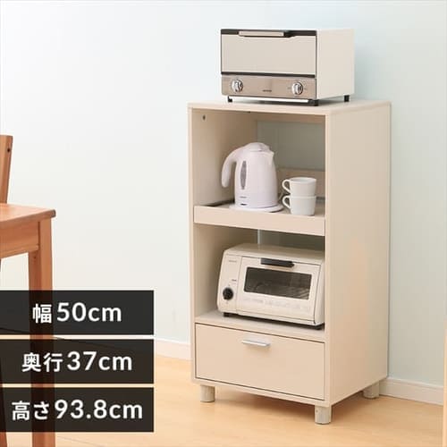 冷蔵庫上ラック ホワイト／ナチュラル RUR-480 K282400F│アイリスプラザ│アイリスオーヤマ公式通販サイト