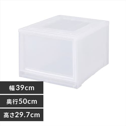 単品】チェストＩ MD ホワイト／クリア K226106 │アイリスプラザ│アイリスオーヤマ公式通販サイト