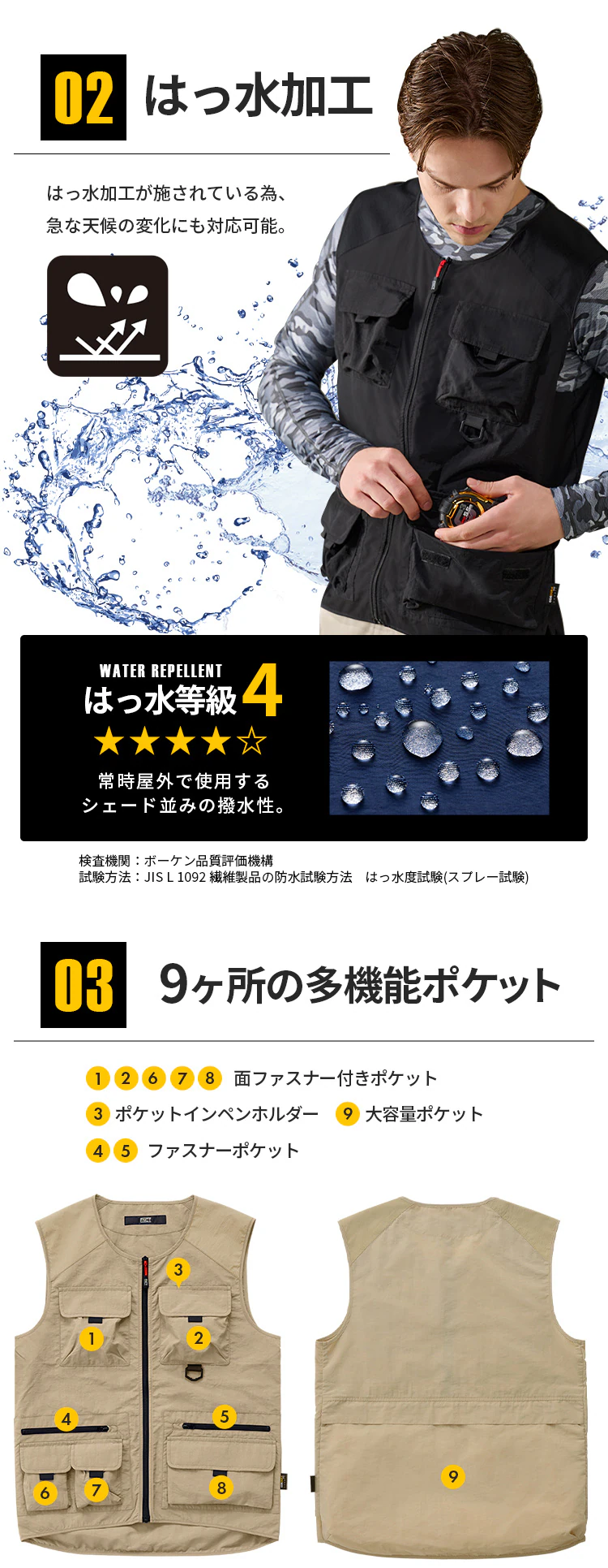 ギアベスト FC22110 全3色 全5サイズ3