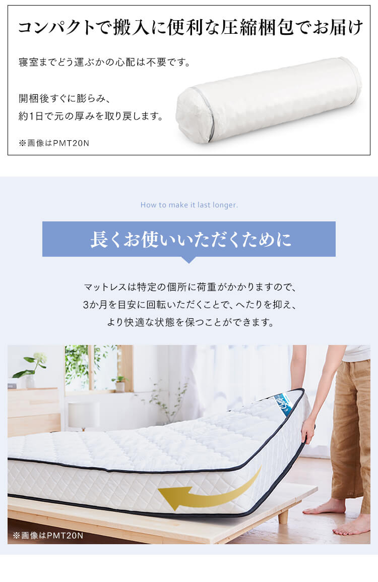 ピロートップ ポケットコイルマットレス D PMTS23PN-D ダブル ...