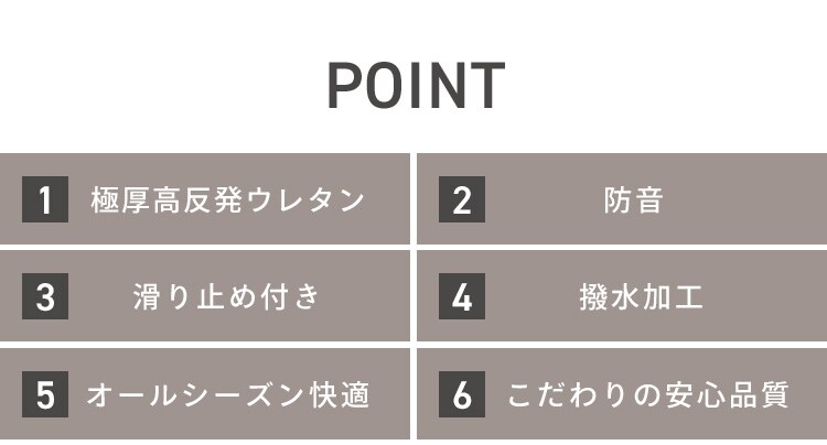 ラグ ラ・クッション リバーシブルタイプ 185×185cm ACRR-CM1818 グレー7