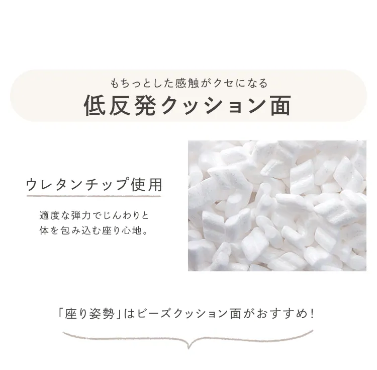 リバーシブルビーズクッション RBC-1P 全2色3