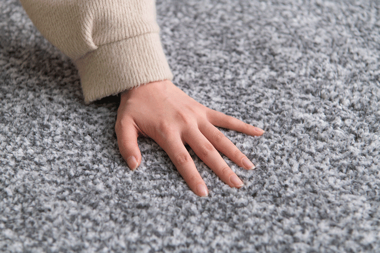 ラグ 杢シープ調 185×185cm ORG-S1818 ブラウン 3