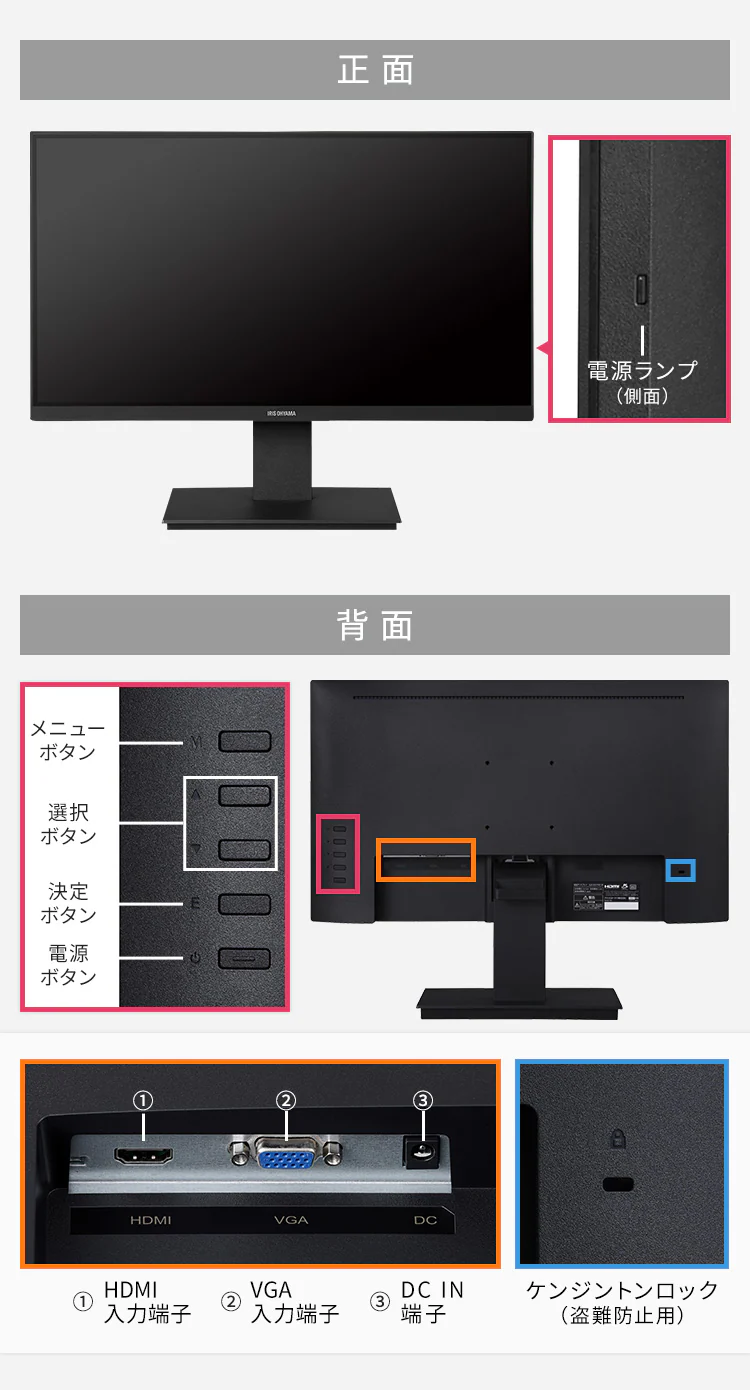 液晶ディスプレイ 21インチ LUCA ILD-D21FHD-B9