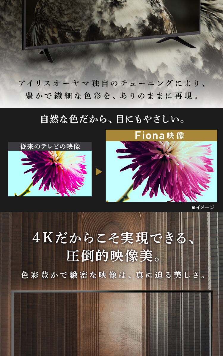 Fiona 液晶テレビ 4K 43V型 43UB10PC2
