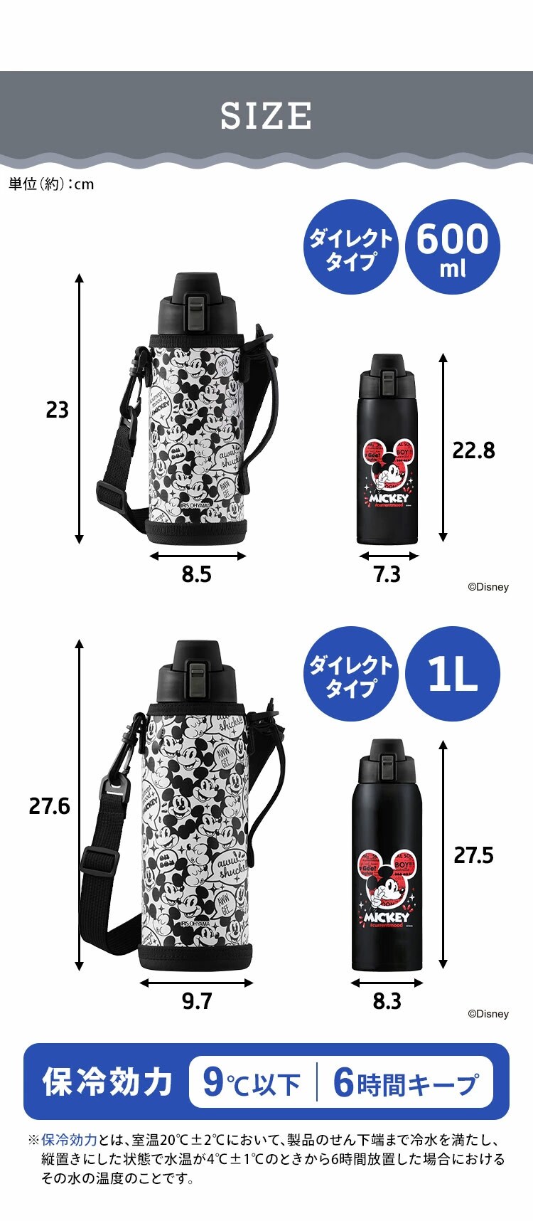 ステンレスケータイボトルダイレクトボトル DB-1000D 全2種6