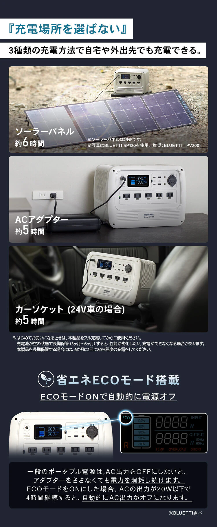 ポータブル電源 PS720AA-W 【BLUETTI共同開発】2